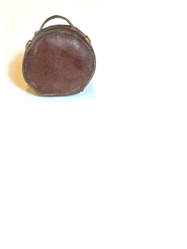 Round Leather Suitcase